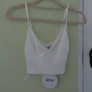 White tank top from princess polly